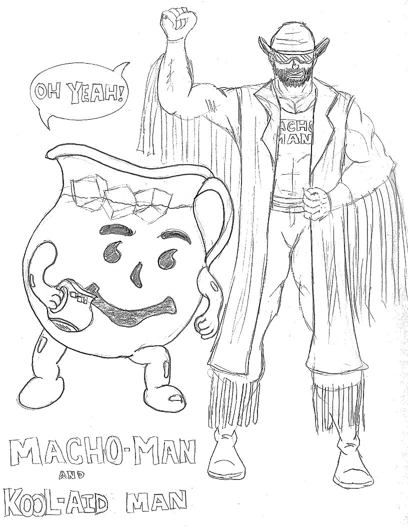 Kool Aid Man Coloring Page Sketch Coloring Page